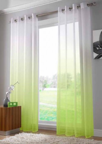 Harmony voile panel Lime